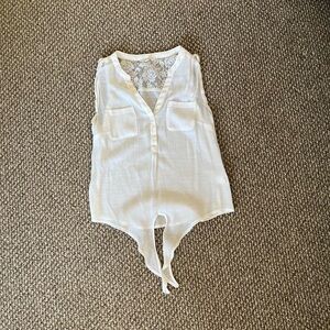 Candie's Cream Lace Blouse